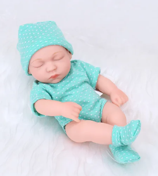 Édes Mini Vízálló Szilikon Reborn Baba